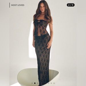 Tiger Mist KAROLINA Skirt - Black Print - XS